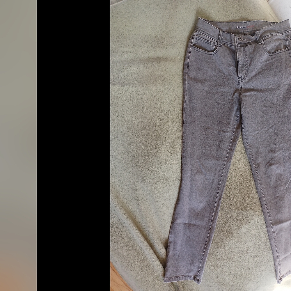 Style & company denim gray skinny jeans